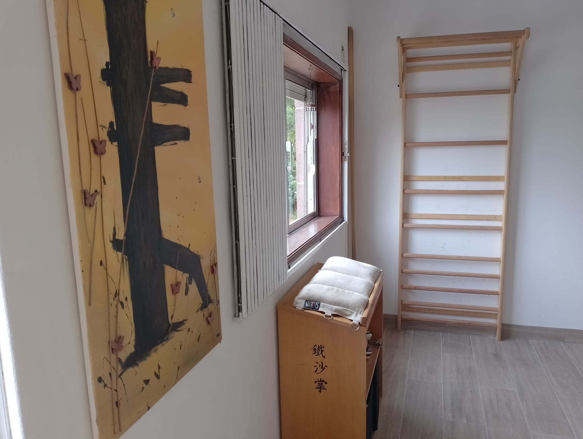 Alunos a praticar técnicas de Wing Chun